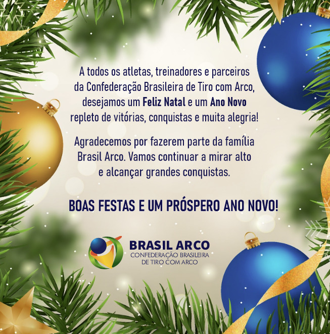 Boas festas Brasil Arco 2025 - 2026!