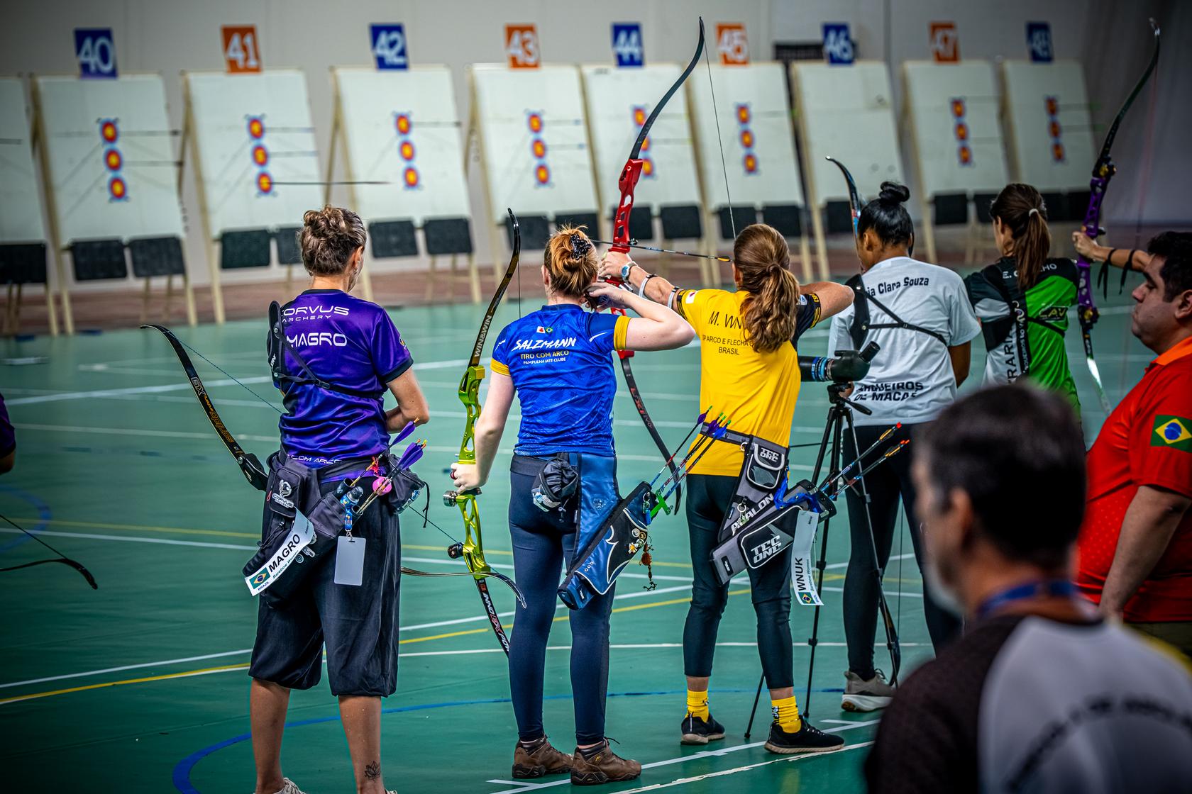 Regulamentação para Tamanho de alvos, tempo de tiro e distâncias para categorias BRASIL ARCO 2026