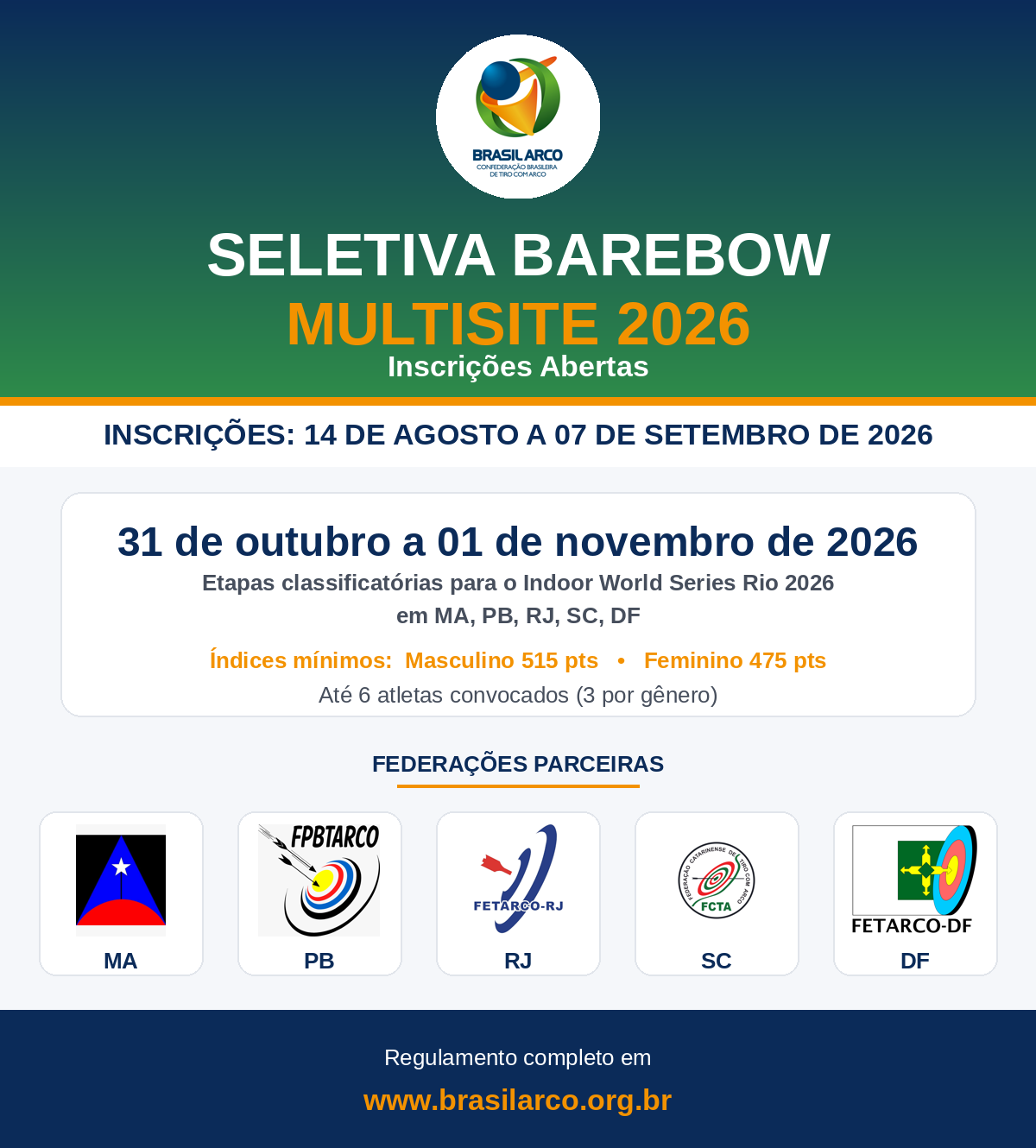 Seletiva Barebow 2026!